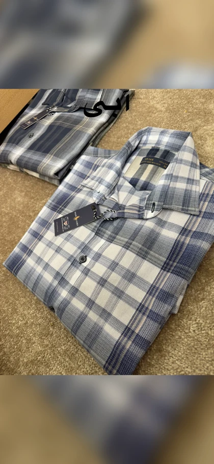 پیراهن چهارخانه آستین بلند 2656