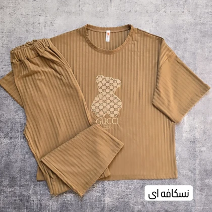 ست تیشرت و شلوار تدی بگ