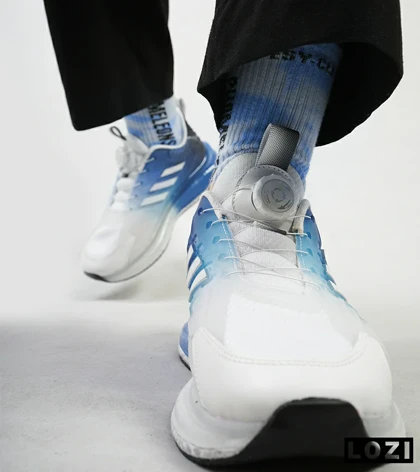 کفش کتانی مردانه آبی سفید ADIDAS Solar disk V2