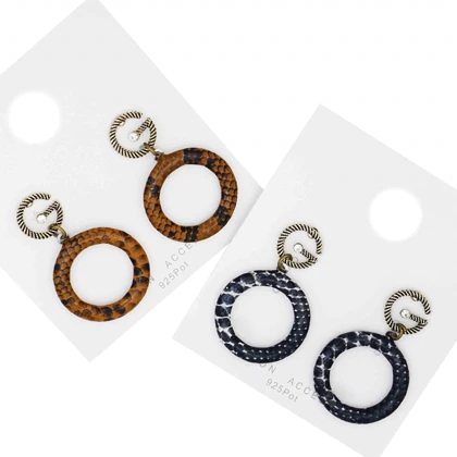 گوشواره دخترانه فانتزی حلقه‌ای مدل G