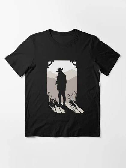 تیشرت بازی Red Dead Redemption | تیشرت رد دد ریدمپشن طرح Old Western Silhouette کد 159914