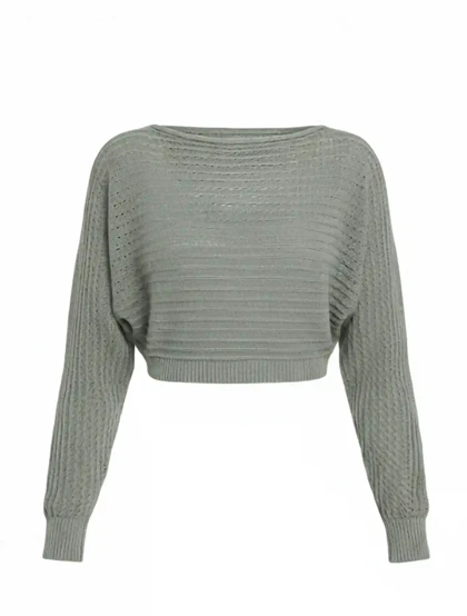 بافت کراپ بیسیک زنانه رزمری مدل Rose Merry CL3257