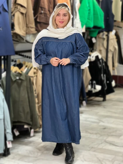 کفتان جین زنانه بلند قد 120 درجه یک