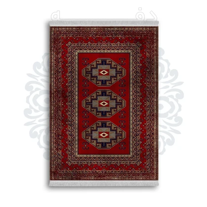 *جدید* فرشینه از جنس پارچه شانل مخمل ترک طرح فانتزی برند دفه کد 629