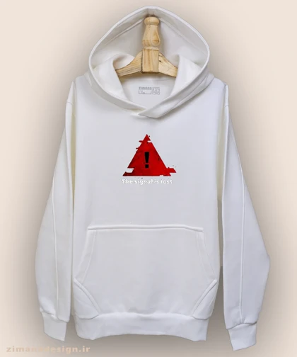 هودی مردانه و زنانه طرح مثلث سیگنال از دست رفته کد 965