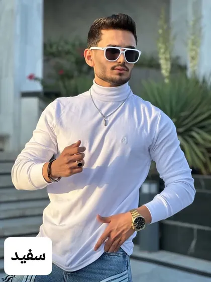 بافت یقه اسکی وارداتی کد 3047