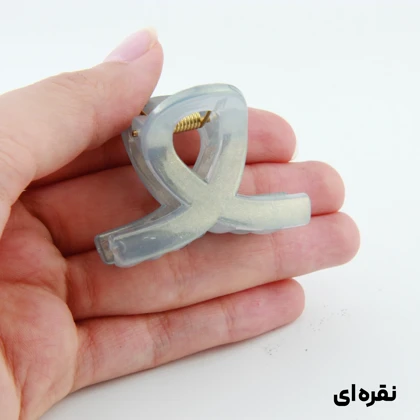 کلیپس دخترانه مدل پیچی کوچک دو رنگ