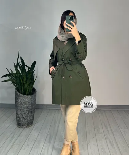 بارانی دکمه دار ساینا