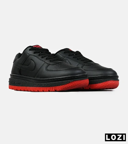 کفش مردانه و زنانه مشکی قرمز NIKE AIR FORCE مدل 8536