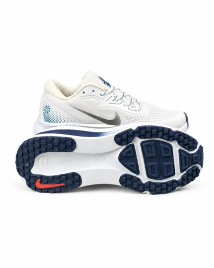 کفش کتانی مردانه مدل رانینگ نایکی زوم ایکس سفید سرمه ای NIKE ZOOM X