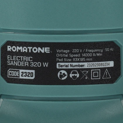 دستگاه سنباده زن برقی روماتون ROMATONE مدل 2320 توان 320 وات