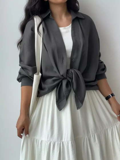 شومیز نخی زنانه Silky