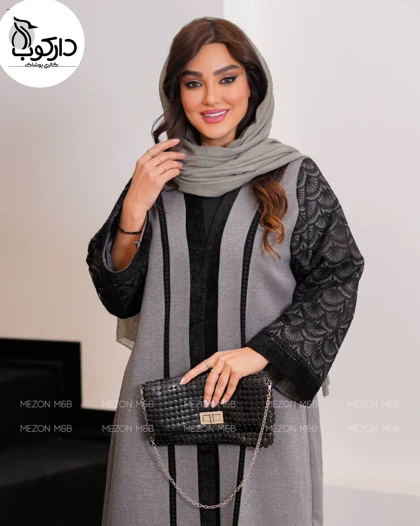 مانتو کتان لمه با خرج کار گیپور دانتل