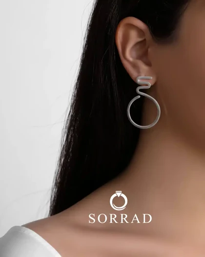 گوشواره مینیمال / استیل