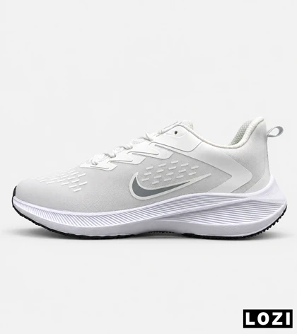 کتانی نایک Air Zoom سفید طوسی مردانه و زنانه مدل 9253