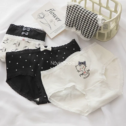 شورت سیاه سفید گربه ای 1195(سایز 38 الی 42)