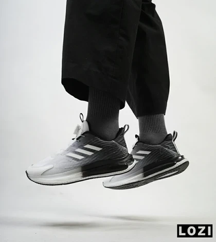 کفش کتانی مردانه مشکی سفید ADIDAS Solar disk V2
