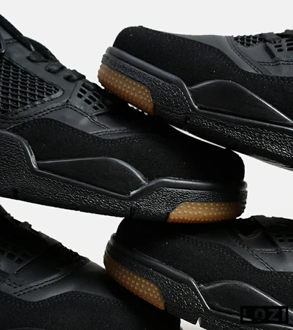 کتانی ساق‌دار بزرگ پا مشکی کرم Nike air jordan 4 مدل 6203