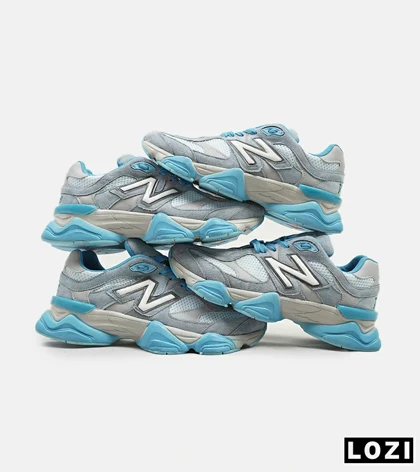 کفش کتانی مردانه طوسی آبی NEW BALANCE 9060