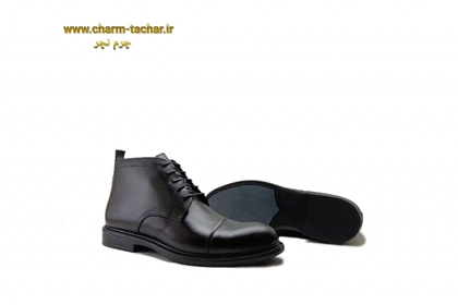 نیم بوت مردانه بزرگ پا چرم طبیعی si174