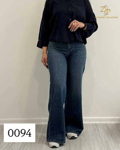 شلوار جین بگ زنانه کد 0094