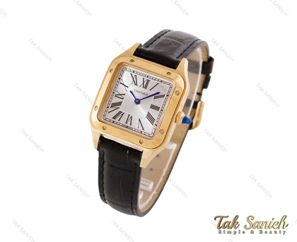 ساعت کارتیر سانتوس دومونت زنانه طلایی Cartier-3662-L