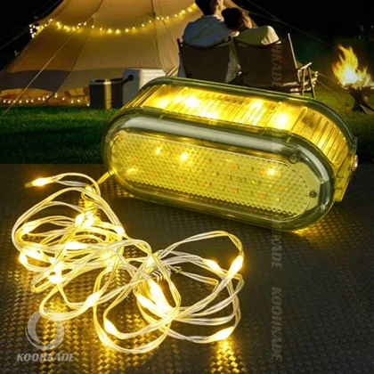 چراغ چادر ریسه ای شارژی CQ-398