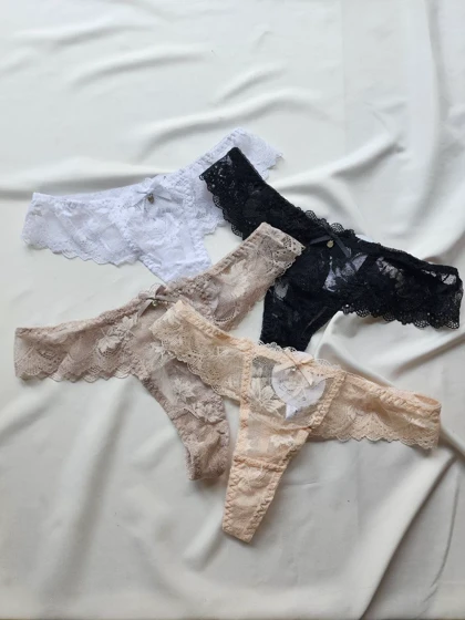 شورت بکلس تمام دانتل اروپایی Rumu کد: 002