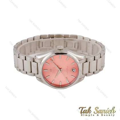 ساعت امگا سیمستر زنانه استیل صفحه صورتی Omega-5700-L