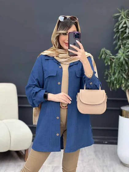 مانتو بغل سه دکمه آیلار