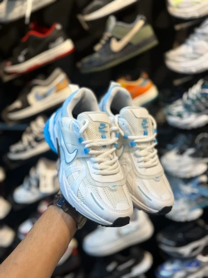 کتانی مردانه v2kسفید آبی