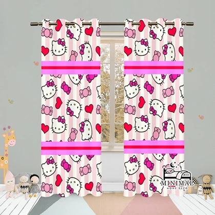 پرده کودک طرح کیتی مدل W5141