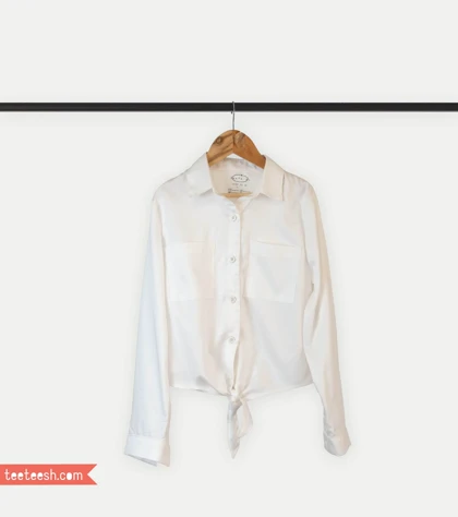 شومیز شیری گره دار