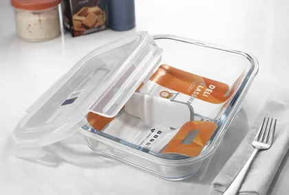 ظرف غذا ماکروفری 2 خانه دلی DELI