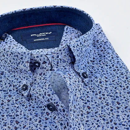 پیراهن لینن طرحدار 0266105c-10