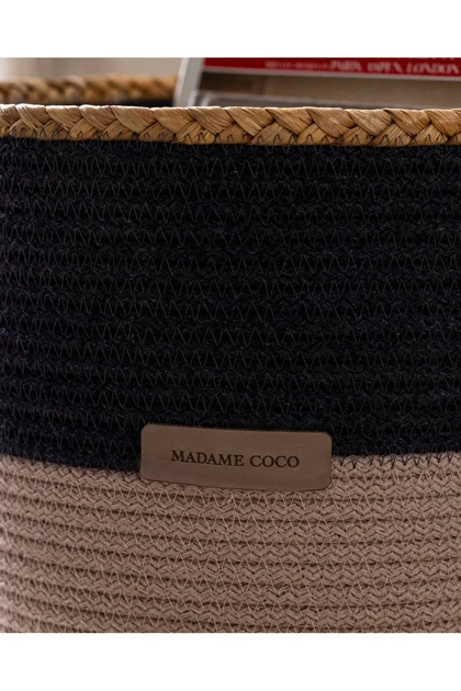 سبد متوسط Madame Coco مدل Rosévie - خاکستری/بژ
