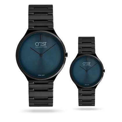 ست ساعت زنانه مردانه اورجینال کرست Crest 9076