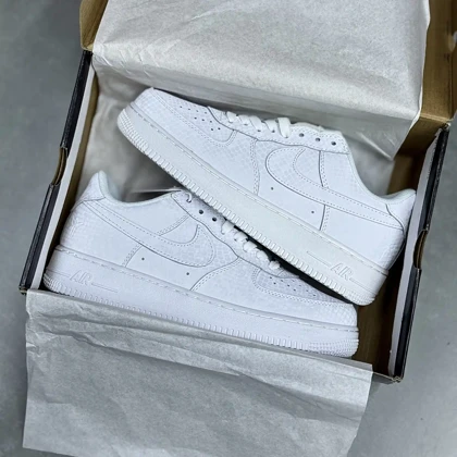 کفش نایک ایر فورس وان تمام سفید نوکتا Nike Air Force 1 NOCTA Triple White