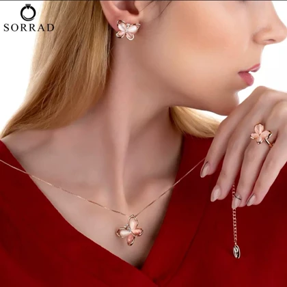 نیم ست پروانه اپال کلیو