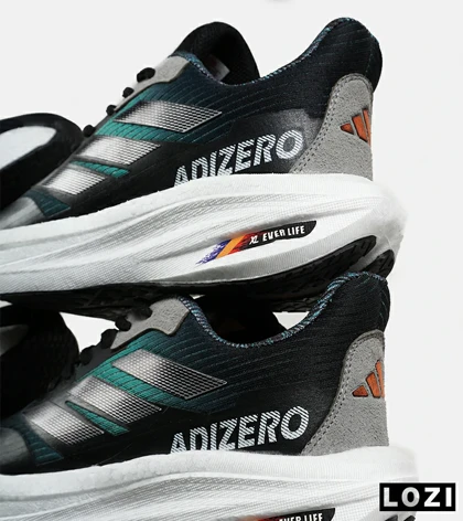 کفش کتانی مردانه و زنانه مشکی سبز Adidas Adizero مدل 7192