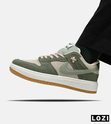 کفش کتانی مردانه سبز کرم نایک NIKE SB