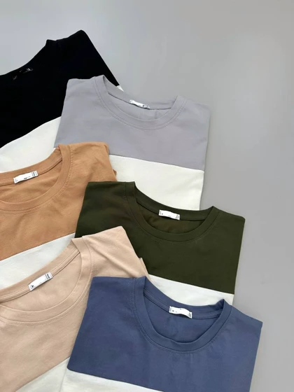 تیشرت کاپلی 6 رنگ کد 4002