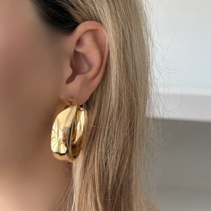 گوشواره‌های حلقه‌ای چانکی براق میسیگا