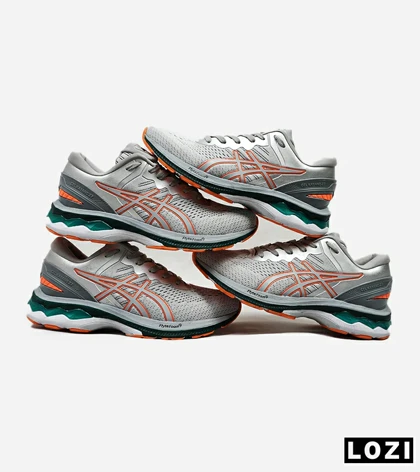 کتانی بزرگ پا طوسی روشن نارنجی ASICS GEL-KAYANO 27