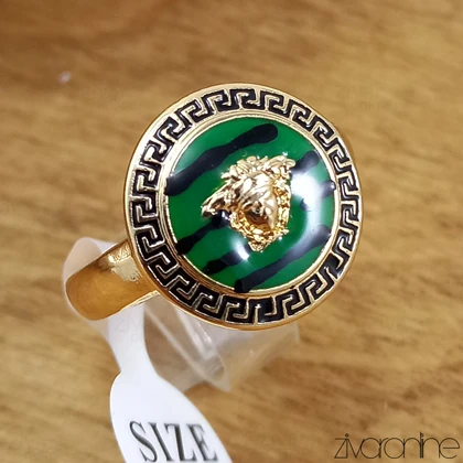 انگشتر ورساچه سبز زنانه 30362