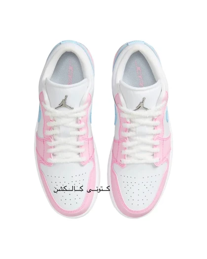 کتانی ویتنامی نایک ایر جردن وان لو پنجه صورتی Nike Air Jordan 1 Low paw print