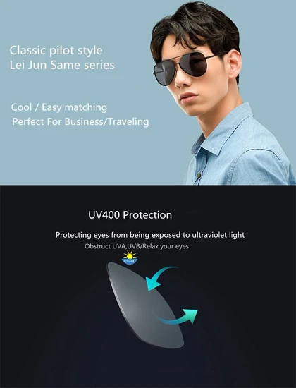 عینک آفتابی شیائومی با لنز ترمیم‌شونده Mi Polarized Navigator Sunglasses مدل TYJ02TS گلوبال
