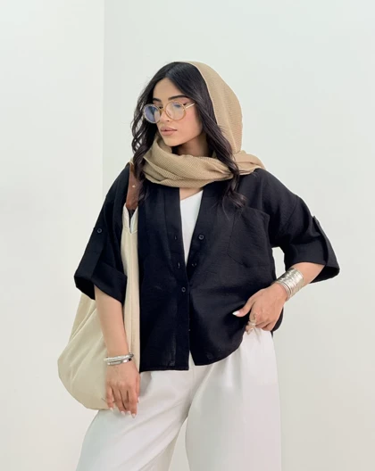 شومیز مچ پاکتی عاطفه(57)کد:5672