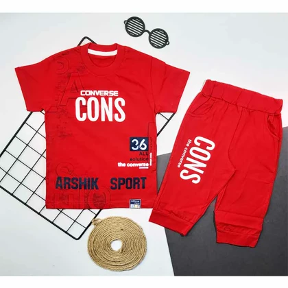 تیشرت شلوارک بچه گانه پسر CONS
