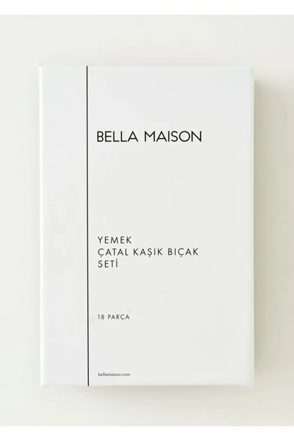 ست قاشق چنگال چاقو Bella Maison مدل Floransa - نقره‌ای